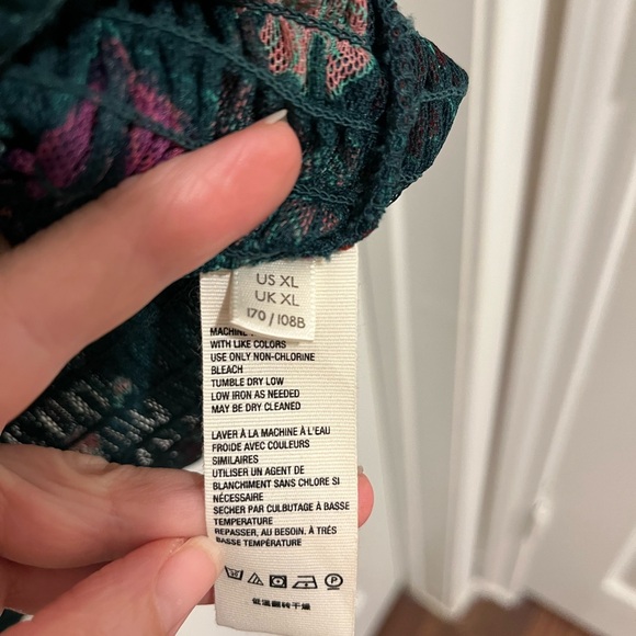 Free People Twyla Emerald Green Crop Top Size XL - Picture 5 of 9